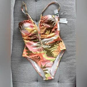 Sanctuary (Anthropologie) One Piece Modern Tropical Surf Swimsuit, Bathing Suit
